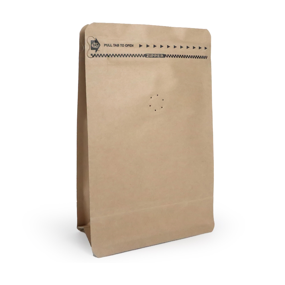 Customized Kraft Paper Coffee Bags With Valves Mylar Bags Food Bag